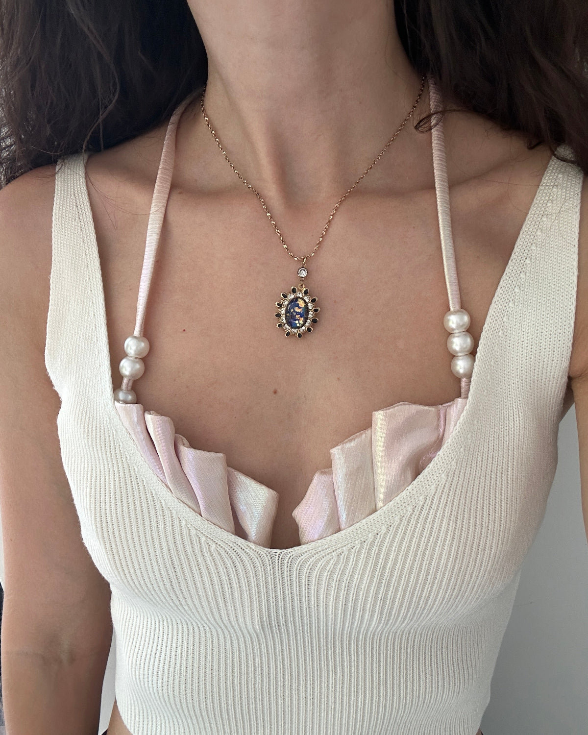 Midnight Jewel Pendant Necklace